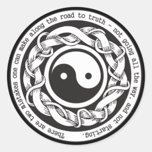 Road to Truth Yin Yang Classic Round Sticker