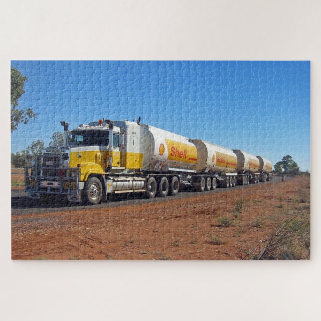Road Train Trucking Australia Jigsaw Puzzle (Horizontal)