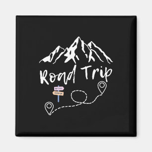 Road Trip 2025 Family Vacation Matching Group Squa Magnet