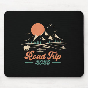 Road Trip 2025 Family Vacay Camping Hiking Outdoor Mouse Pad