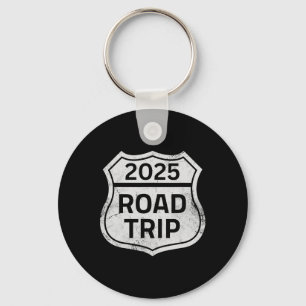 Road Trip 2025 Sign Family Matching Group Vacation Key Ring