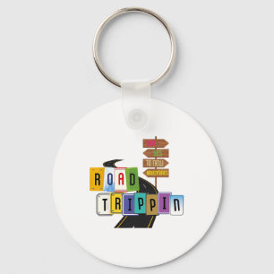 Road Trip 2025 Vacation Girls Trip Adventure Gift Key Ring