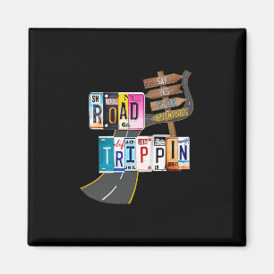 Road Trip 2025 Vacation Girls Trip Adventure Gift Magnet