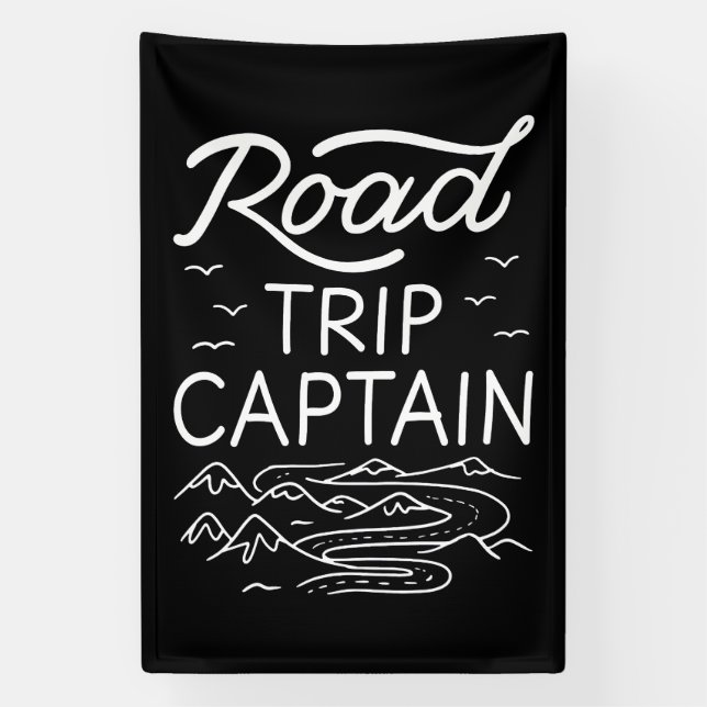 Road Trip Captain I Banner (Vertical)