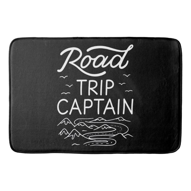 Road Trip Captain I Bath Mat (Front)