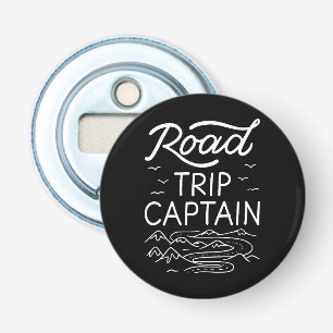 Road Trip Captain I - RV Pilot Camping Vacation Bottle Opener