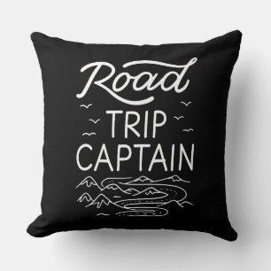 Road Trip Captain I - RV Pilot Camping Vacation Cushion