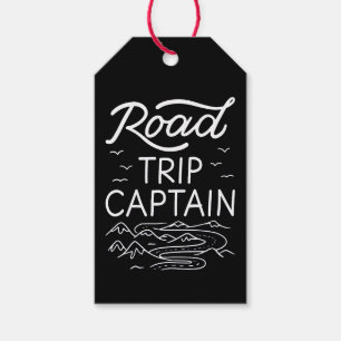 Road Trip Captain I - RV Pilot Camping Vacation Gift Tags