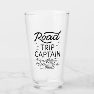 Road Trip Captain I - RV Pilot Camping Vacation Glass