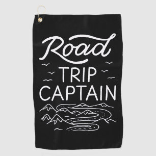 Road Trip Captain I - RV Pilot Camping Vacation Golf Towel