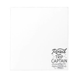 Road Trip Captain I - RV Pilot Camping Vacation Notepad