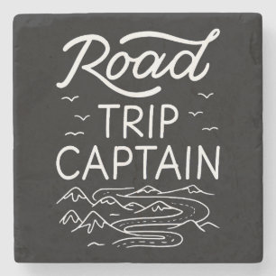 Road Trip Captain I - RV Pilot Camping Vacation Stone Coaster