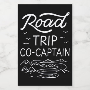 Road Trip Co-Captain I Food Label