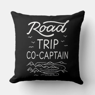Road Trip Co-Captain I - RV Navigator Camping Love Cushion