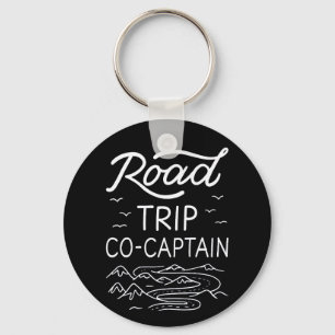 Road Trip Co-Captain I - RV Navigator Camping Love Key Ring