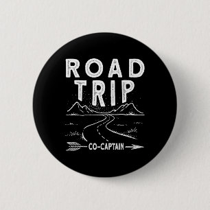 Road Trip Co Captain Road Trip 2 6 Cm Round Badge