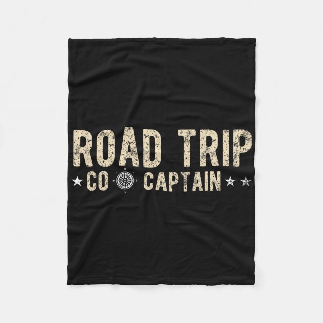 Road Trip Co Captain Road Trip 3  Fleece Blanket (Front)