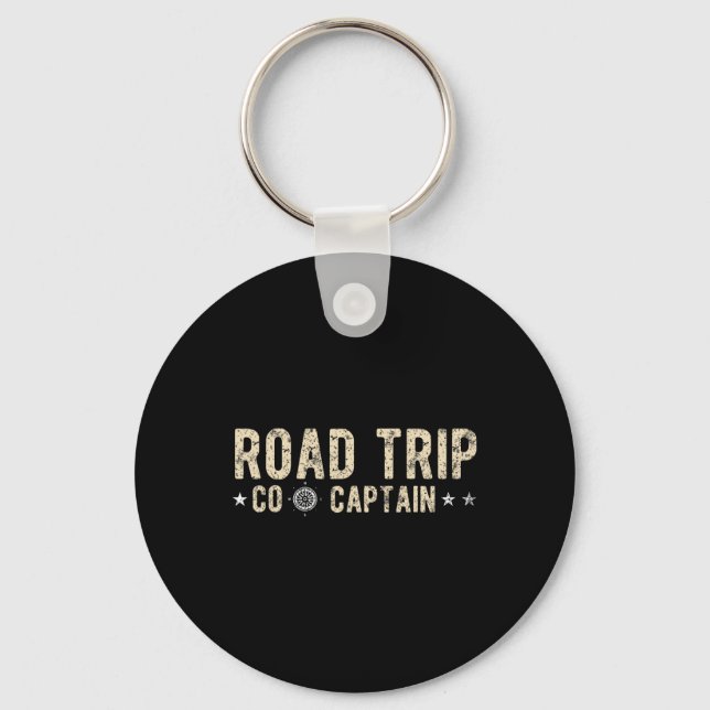 Road Trip Co Captain Road Trip 3  Key Ring (Front)