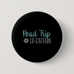 Road Trip Co Captain Road Trip 4 6 Cm Round Badge