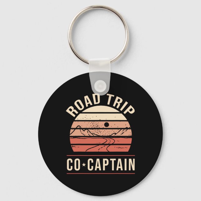 Road Trip Co Captain Road Trip  Key Ring (Front)