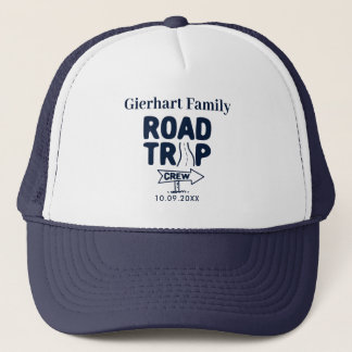 Road Trip Crew Annual Vacation Matching Custom Trucker Hat