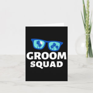 Road Trip Groom Squad Funny Vacation Crew Wedding  Card