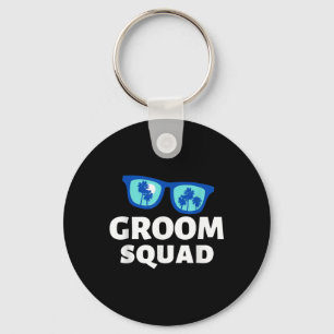 Road Trip Groom Squad Funny Vacation Crew Wedding Key Ring