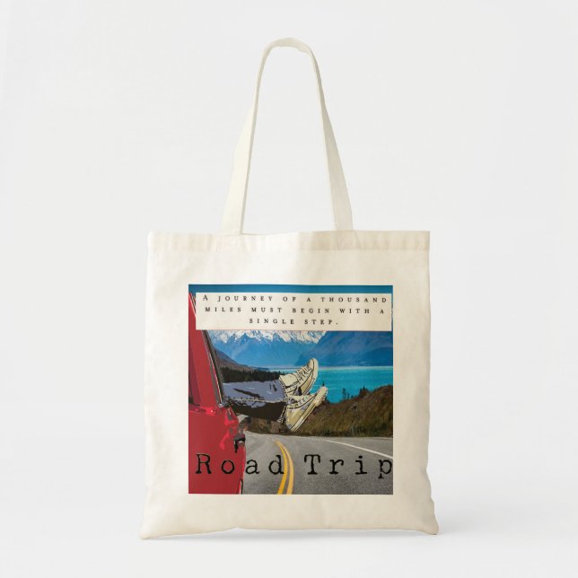 road trip journey tote bag (Front)