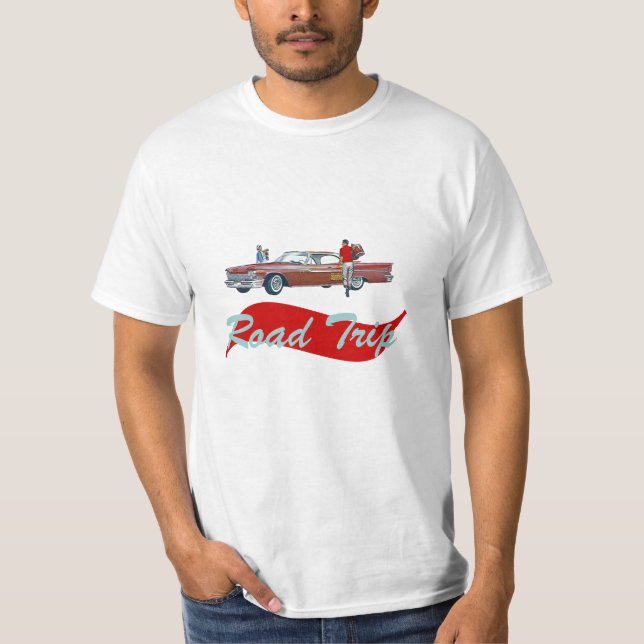 Road Trip Retro Style T-Shirt Vacation Souvenir (Front)