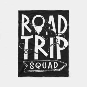 Road Trip Squad - Family Travel Hiking Camping And Fleece Blanket