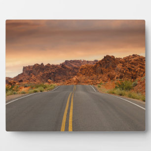 Road trip sunset plaque