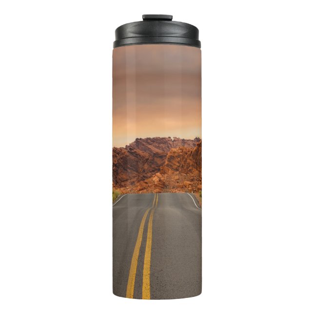 Road trip sunset thermal tumbler (Front)