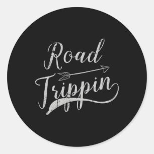 Road Trip Travelling Road Trip Classic Round Sticker