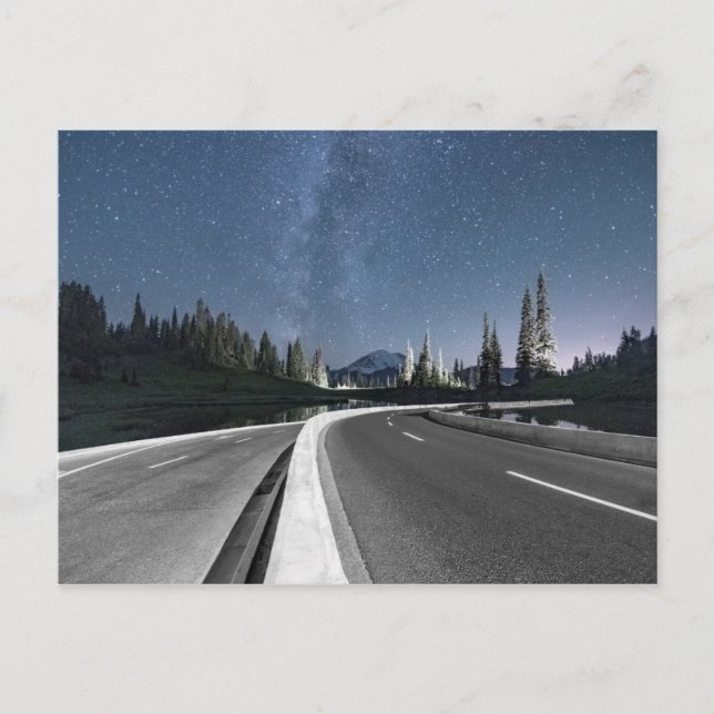 Road Trip under the Milkyway Postcard (Front)