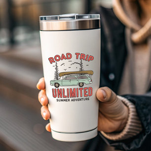 Road Trip Unlimited Car Camping Die-Cut Sticker
