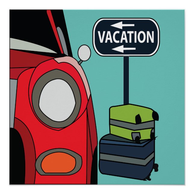 Road Trip Vacation  Poster (Front)