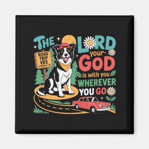 Road Trip Vbs 2026 Christian Dog Bible Theme Magnet