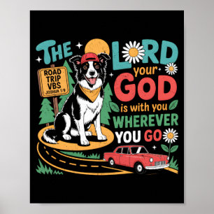 Road Trip Vbs 2026 Christian Dog Bible Theme Poster