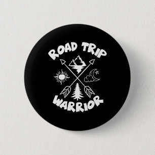 Road Trip Warrior Family Shirt For Family Vacation 6 Cm Round Badge