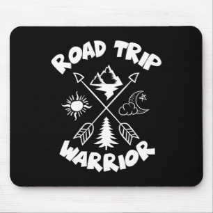 Road Trip Warrior Family Shirt For Family Vacation Mouse Pad