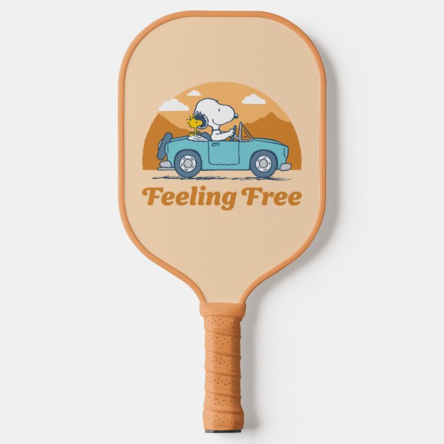 Road Trippin | Peanuts Feeling Free Pickleball Paddle (Front)