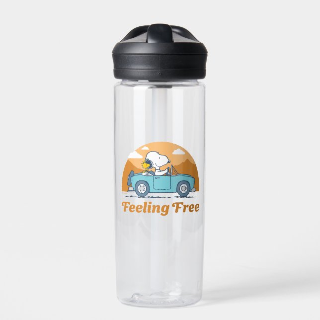 Road Trippin | Peanuts Feeling Free Water Bottle (Front)