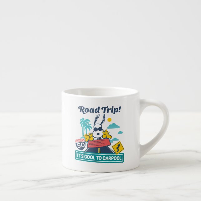 Road Trippin | Peanuts It's Cool To Carpool Espresso Cup (Right)