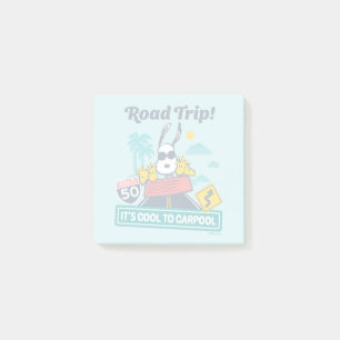 Road Trippin   Peanuts It's Cool To Carpool Post-it Notes