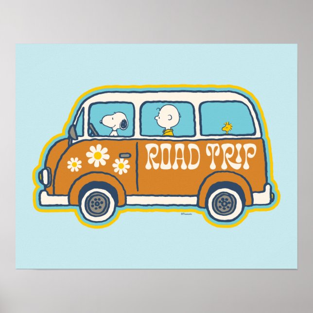 Road Trippin | Peanuts Road Trip Van Poster (Front)