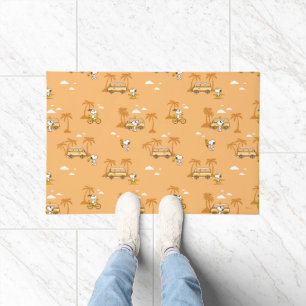 Road Trippin   Peanuts Snoopy Beach Pattern Doormat