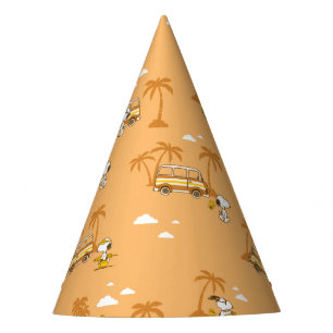 Road Trippin   Peanuts Snoopy Beach Pattern Party Hat