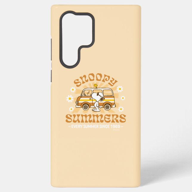 Road Trippin | Peanuts Snoopy Summers Samsung Galaxy S22 Ultra Case (Back)