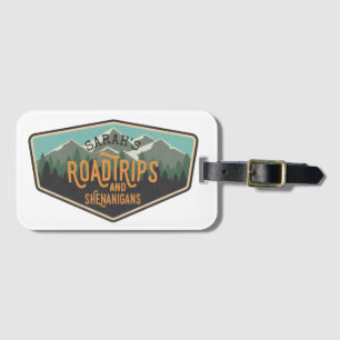 Road Trips & Shenanigans Outdoor Patch Luggage Tag