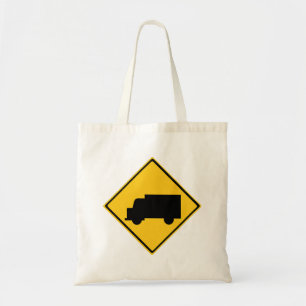 Road Truck Warning Sign Classic Tote Bag
